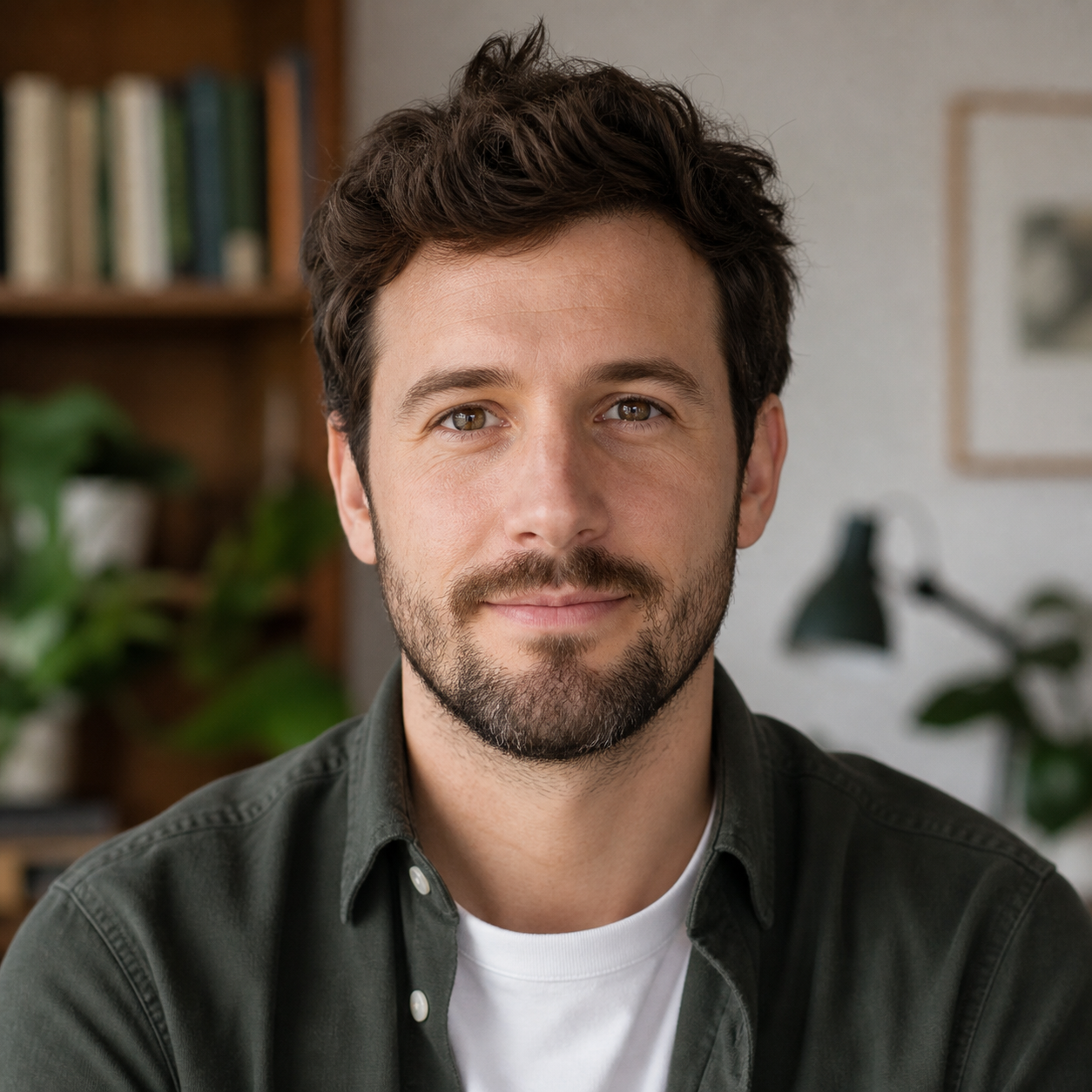 Editorial portrait of Jules Hartley